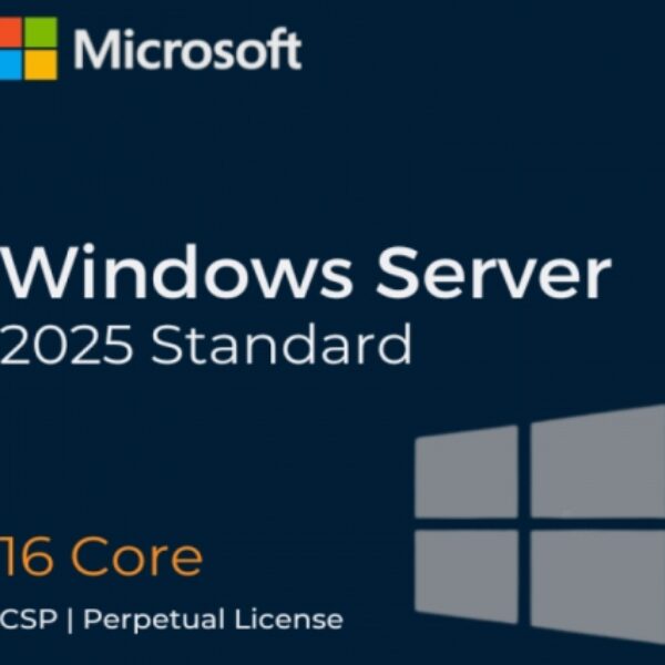 WINDOWS SERVER 2025 STANDARD - 16 CORE LICENSE PACK (PERPETUAL) (CSP)