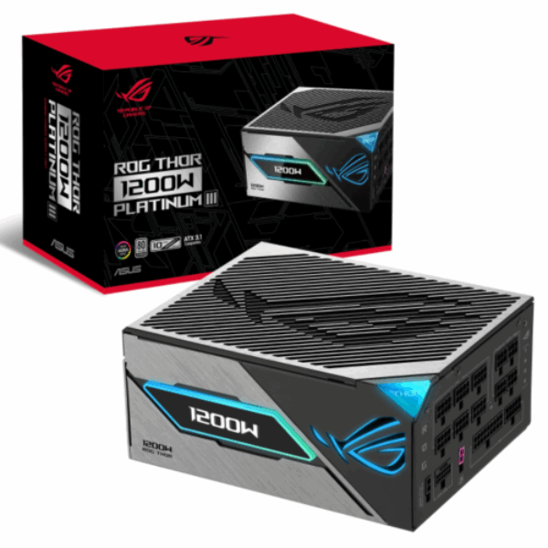 Asus Rog Thor 1200w Platinum Iii Atx 3.1 80plus Platinum Fully Modular