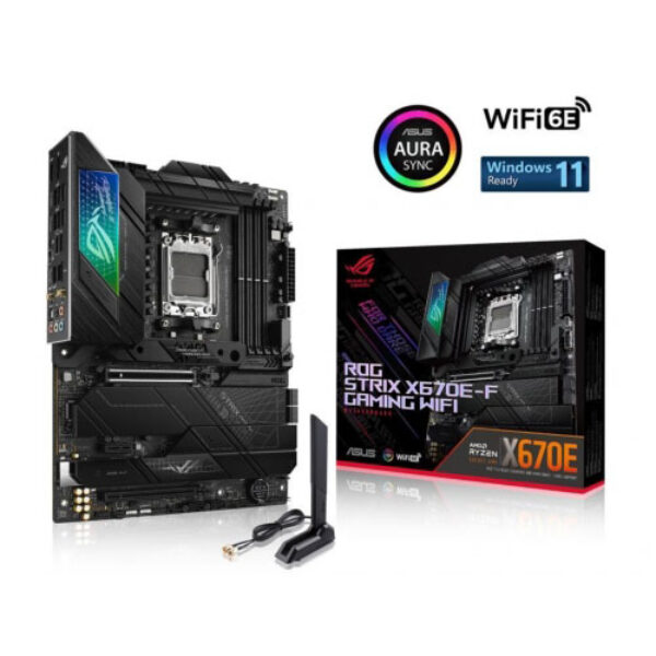 Asus Rog Strix X670e-F Gaming Wifi (Am5, Amd X670, Ddr5, Usb3.2 Type-C, Sata3)