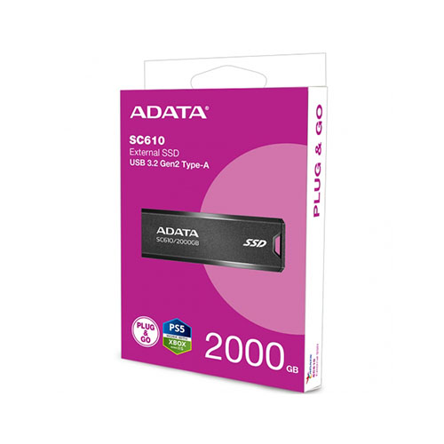 ADATA SC610 2TB USB 3.2 External SSD